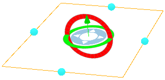 Interactive handles to update slice plane