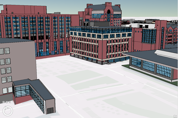 architectural model using layering