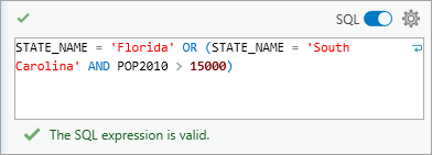 Compound SQL expression syntax