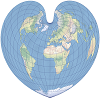 An example of the Bonne map projection