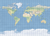 An example of the Miller cylindrical map projection
