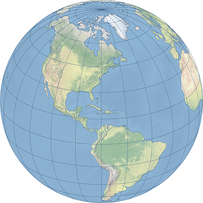 orthographic map projection