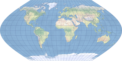 An example of the Eckert V projection