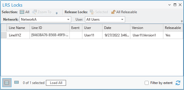 LRS Locks table