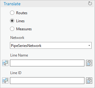 Translate dialog box with Lines chosen