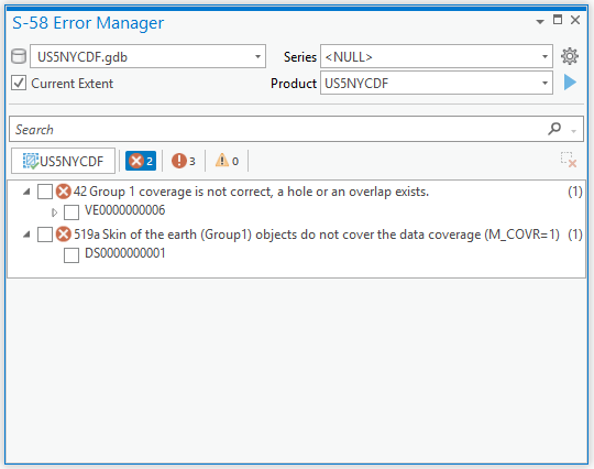 Error 42 Group 1 coverage is not correct message in S-58 Error Manager