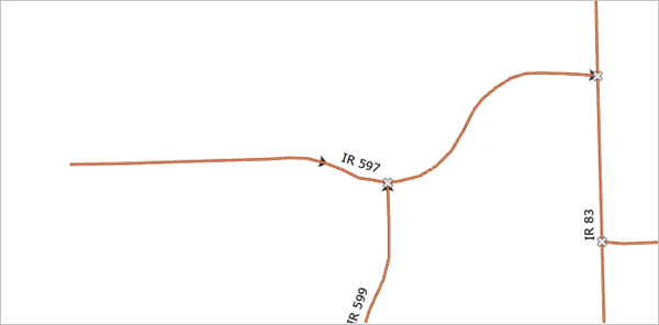 Split Centerline by Measure result