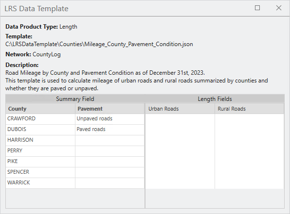 Length fields in the canvas