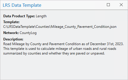 Template properties in the canvas