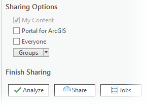 Web tool sharing options