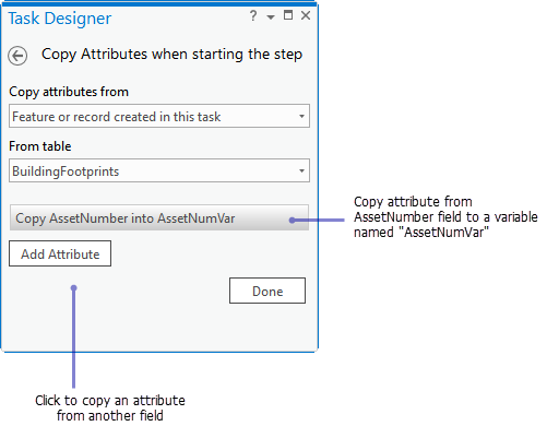 Copy attributes before step starts