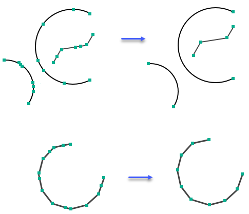 Simplify By Tangent Segments tool illustration