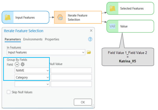 Iterate Feature Selection tool parameters