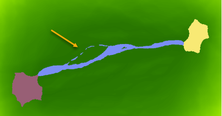 Bear corridor with disconnected cells