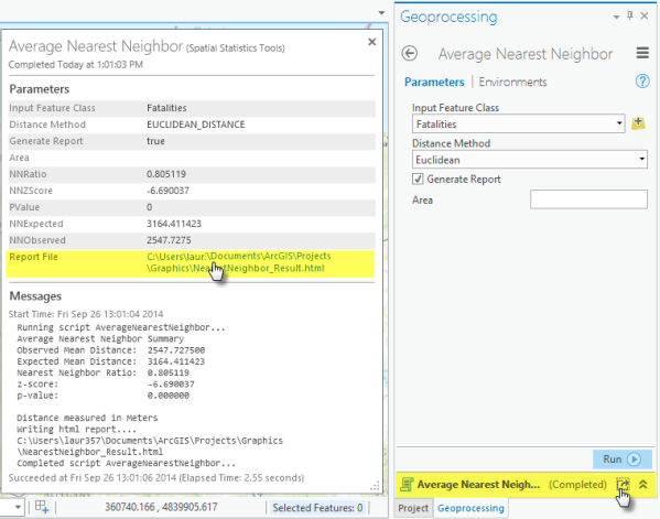 Nearest neighbors, ArcGIS GeoAnalytics Engine