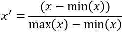 Minimum-maximum formula