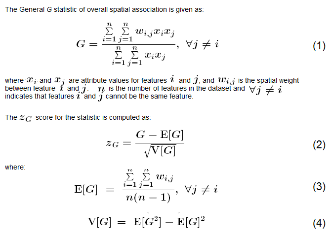 How High Low Clustering Getis Ord General G Works Arcgis Pro Documentation