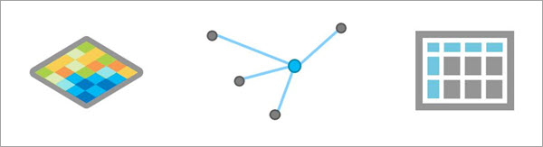 Three types of explanatory variables: raster, distance feature, and fields