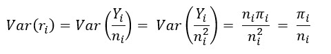 Rate variance equation
