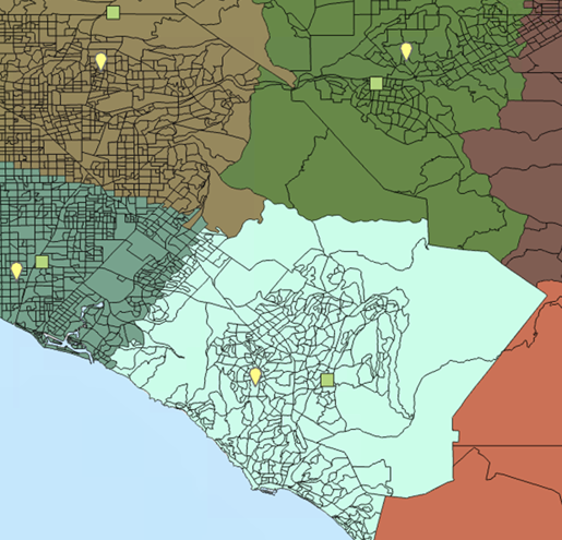 Seed points and territory centers