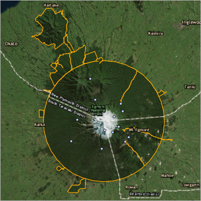 Ubicaciones de los refugios en el mapa