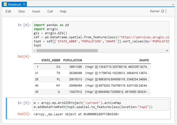 Ejemplo de notebook de Python