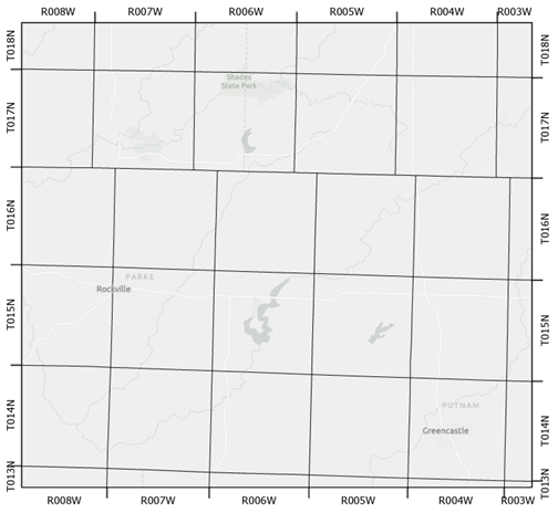 Cuadrícula personalizada basada en datos de término municipal y rango