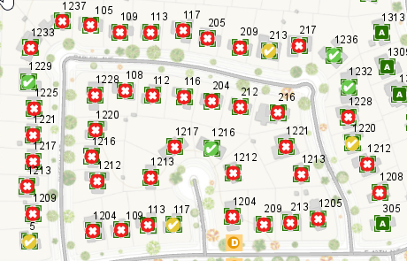 Mapa activo con capas basadas en el ciclo de vida