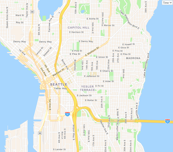 Datos del mapa de StreetMap Premium de HERE
