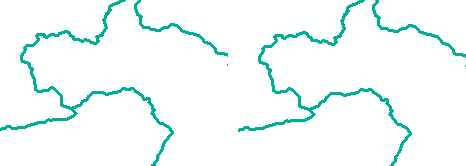 Dos símbolos de línea en ArcMap a 96 dpi