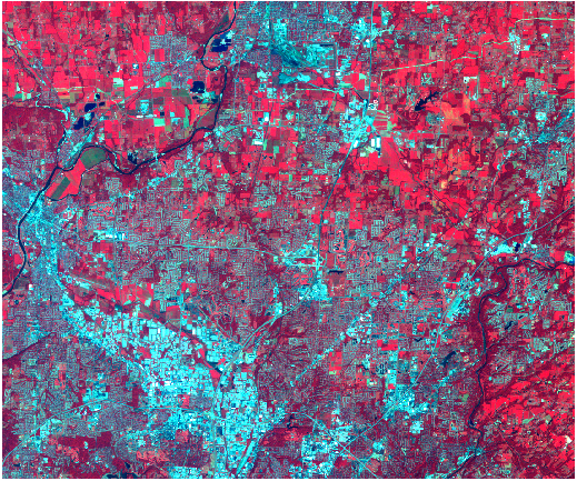 Imagen de Landsat TM de entrada