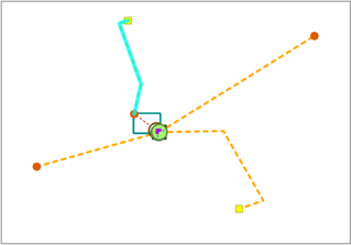 Diagrama de muestra en la versión predeterminada después de publicar la versión A