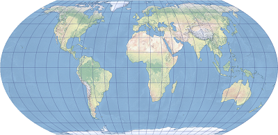 Un ejemplo de la proyección Equal Earth