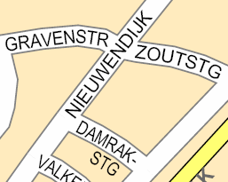 Calles etiquetadas mediante un diccionario de abreviaturas en un idioma distinto del inglés