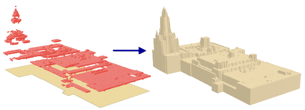 Ilustración de Edificios multiparche LAS