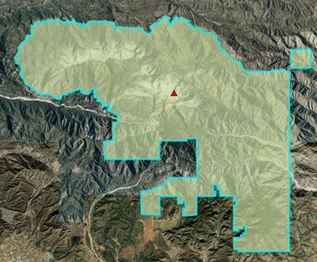 Mapa acercado a la extensión de la entidad