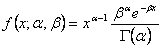 Fórmula de distribución Gamma 2