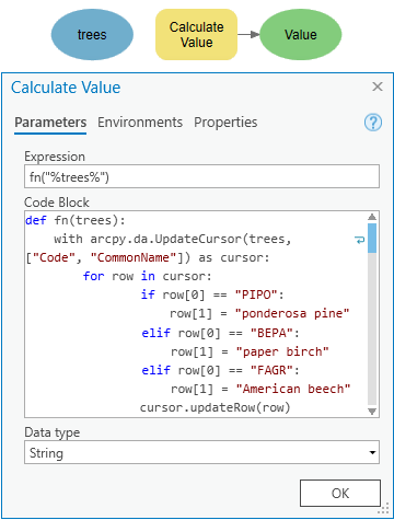 Utilizar Calcular valor con cursor