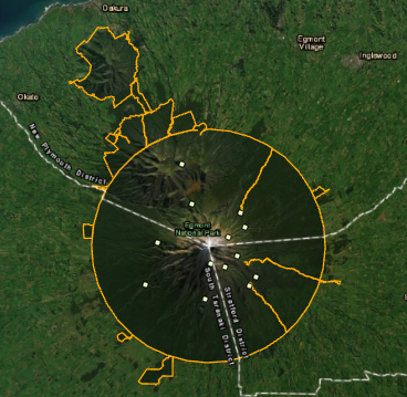 Ubicaciones de los refugios en el mapa