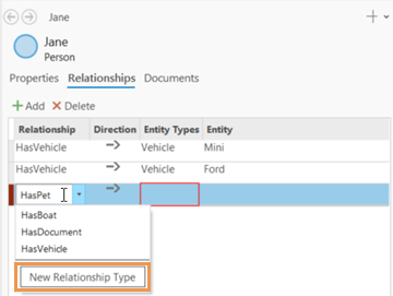 Cree un nuevo tipo de relación con el nombre proporcionado.