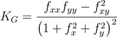 Ecuación de curvatura gaussiana