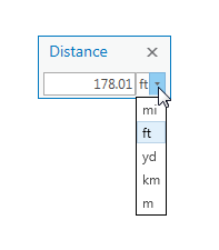 Cuadro de diálogo Distancia