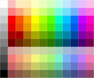 El estilo del sistema Colores de ArcGIS contiene 120 colores.