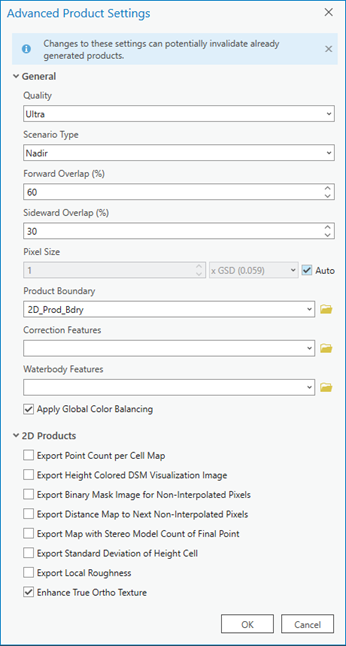 Configuración avanzada para varios productos