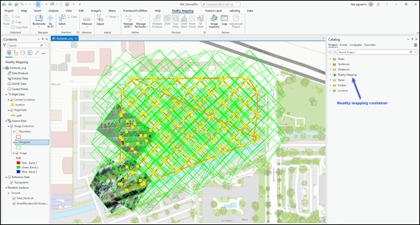 Espacio de trabajo de representación cartográfica de realidad