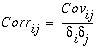 Ecuación para calcular la correlación