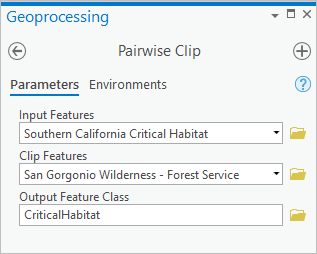 Configuración de la herramienta Recortar por pares