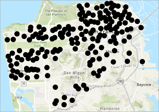 Cafeterías en la subcapa Órdenes