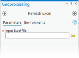 Herramienta de geoprocesamiento Actualizar Excel