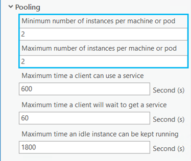 Configure el número de instancias.